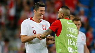 Lewandowski recibió misterioso saludo de Vidal: “De frente es como se miran los hombres”