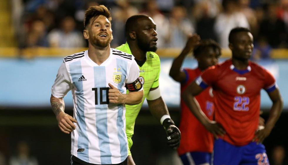 Con tres goles de Lionel Messi, Argentina goleó 4-0 a Haití en La Bombonera (Foto: Agencias).