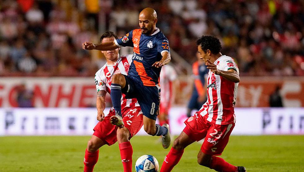 Puebla empató 2-2 ante Necaxa por la jornada 5 del Apertura 2018 de Liga MX. (Getty Images)
