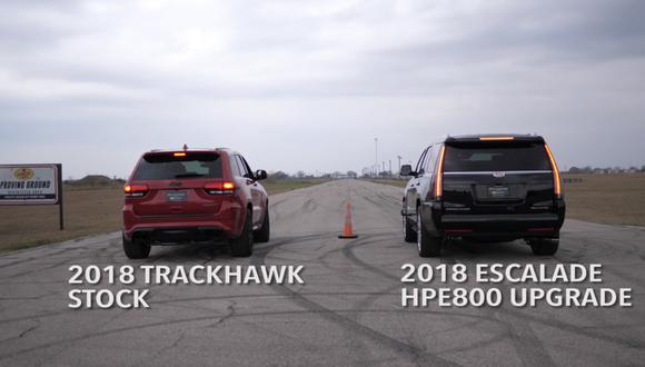 Hennessey Escalade vs. Jeep Grand Cherokee Trackhawk