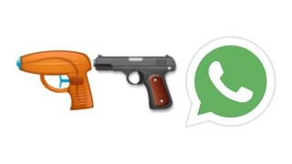 Por qué WhatsApp eliminó la pistola real y la remplazó por una de agua