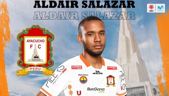 Aldair Salazar defenderá la camiseta de Ayacucho FC en la temporada 2021 (Foto: @fc_ayacucho)