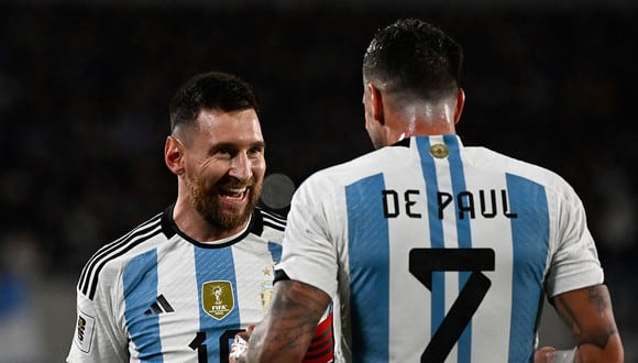 Argentina vs. Peru are playing for the fourth date of the Conmebol 2026 Qualifiers at the National Stadium in Lima. (Photo: AFP)