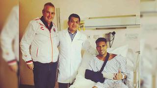 Pedro Gallese publicó en Facebook su primera foto post operación