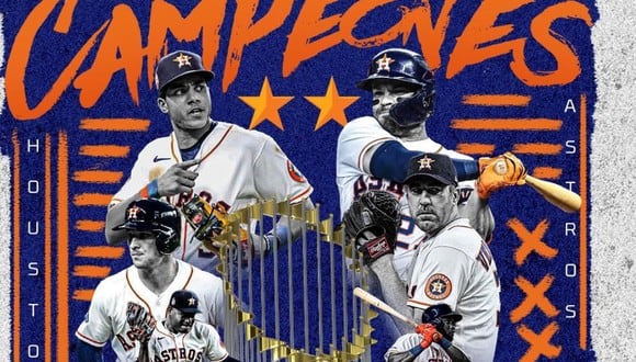 La gloria en sus manos: Astros venció a Phillies y se coronó en la Serie Mundial de Beisbol. (Foto: Astros)