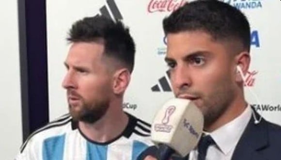 Periodista Gastón Edul reveló detalles del cruce de Lionel Messi con Wout Weghorst. (Captura: TyC Sports)