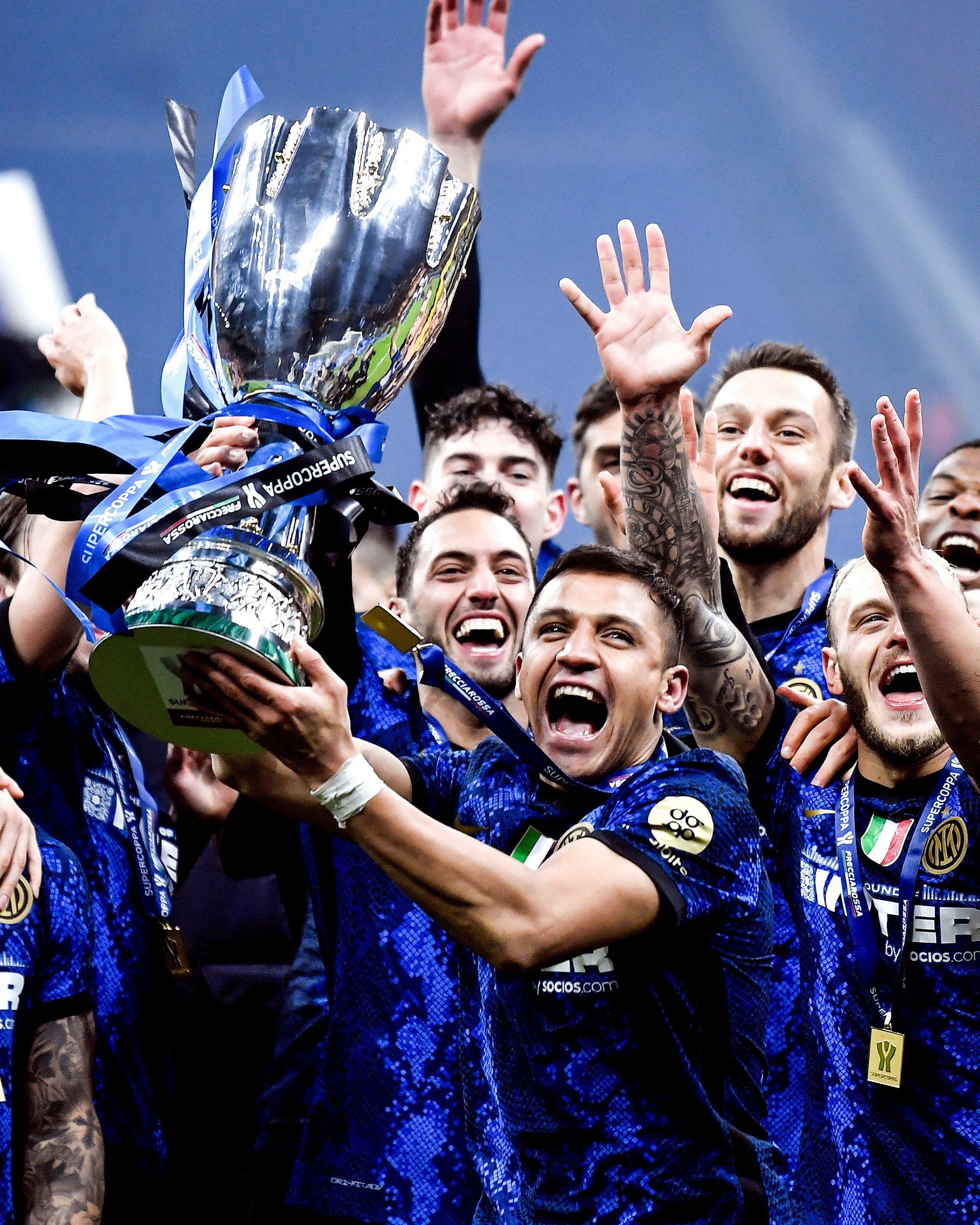 Alexis Sánchez ganó 3 títulos como jugador del Inter de Milán. (Foto: Getty Images)