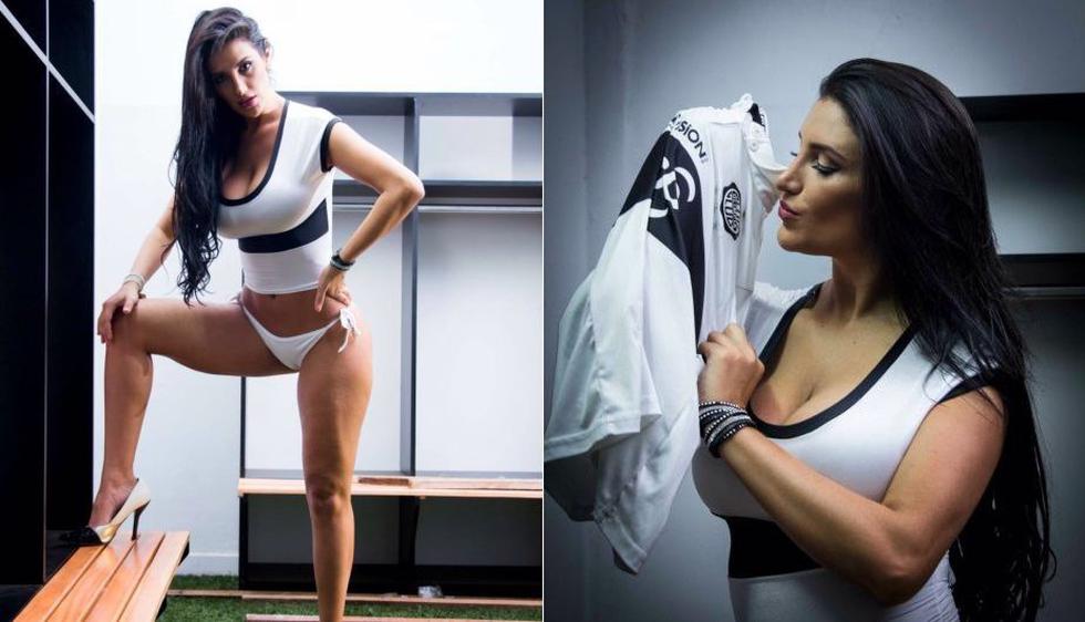 Luana Chamorro es hincha de Olimpia desde los 17 años. Siempre va a la popular sur a alentar a su equipo. (Difusión)