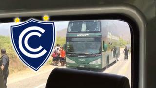 Segunda División: bus de Cienciano se malogró camino al estadio (VIDEO)