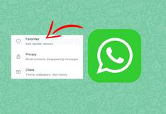 WhatsApp: por qué agregaron el nuevo ajuste “Favoritos”