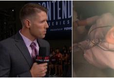 Tenía que protegerse: Comentarista se escondió debajo de la mesa cuando el público enfureció en el UFC México [VIDEO]
