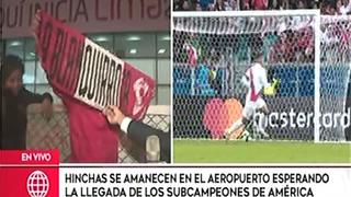 Selección Peruana: cientos de hinchas reciben a la 'Blanquirroja' en aeropuerto | VIDEO
