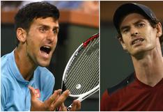 Novak Djokovic y Andy Murray son las primeras bajas del Masters 1000 de Miami