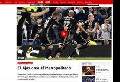 Triunfazo: esto dijo la prensa internacional tras el triunfo del Ajax sobre Tottenham por Champions [FOTOS]