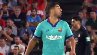 Las imágenes lo delatan: Suárez 'explotó' e insultó al árbitro del Barcelona-Granada por LaLiga [VIDEO]