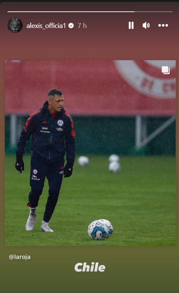 Alexis Sánchez no jugará ante Uruguay en las Eliminatorias 2026. (Foto: Instagram)