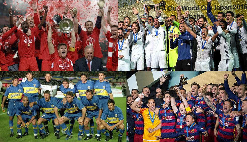 Real Madrid y los clubes con más títulos internacionales en la historia. (Getty Images)