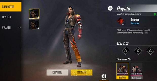 Free Fire characters for April 2023