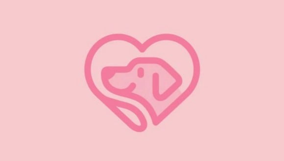 En esta imagen, cuyo fondo es de color rosado, se aprecia el dibujo de un corazón y el de un perro. (Foto: MDZ Online)