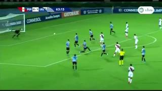 Kevin Sandoval sacó un remate impresionante, pero el palo le negó el gol del empate en el Perú vs. Uruguay [VIDEO]