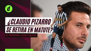 Claudio Pizarro llegó a Qatar y habló de su posible despedida en Matute