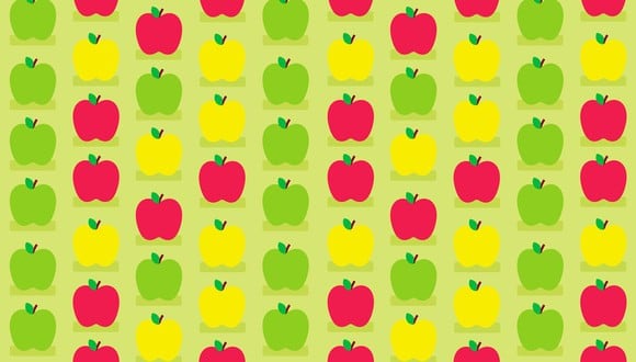 Encuentra los tres gusanos escondidos en las manzanas. (Captura/Televisa)