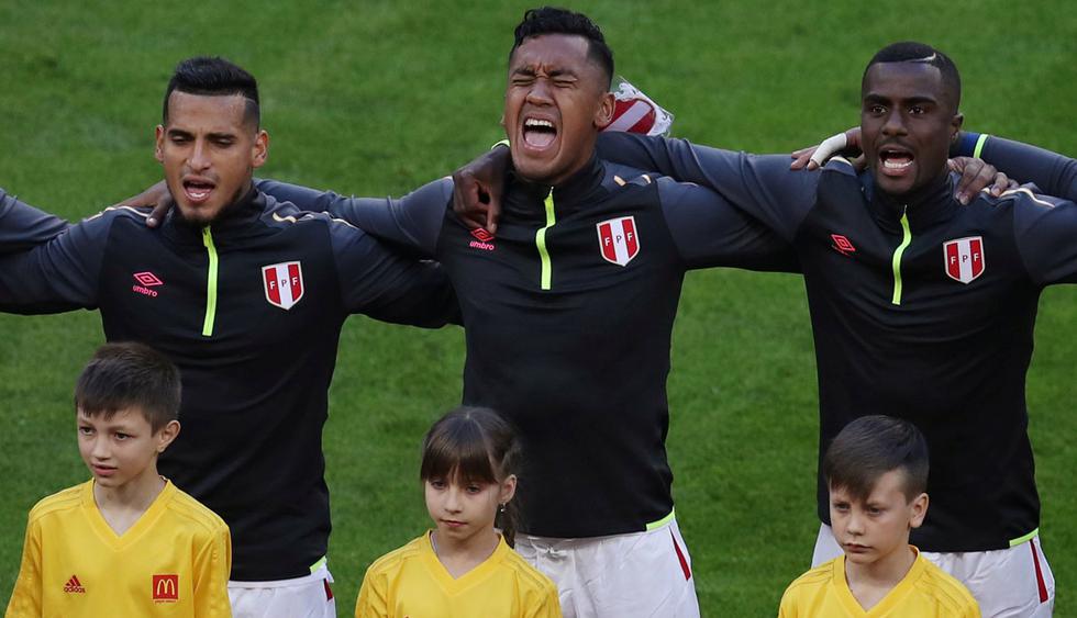 Perú vs. Dinamarca: Himno Nacional emocionó a los jugadores en Saransk. (Reuters)