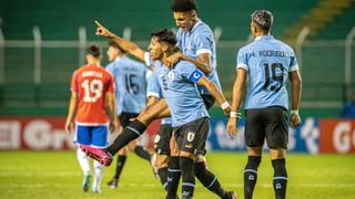 ¡Gran debut de Uruguay! Goleó 3-0 a Chile y es uno de los candidatos del Sudamericano Sub 20