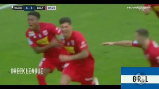 Jean Pierre Rhyner anotó gol en su debut con Volos en la Superliga griega