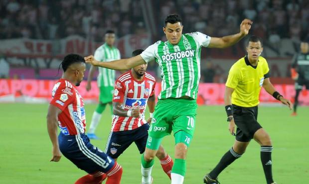 Junior y Nacional se enfrentan por la jornada 2 del Torneo Clausura Liga Betplay. (Foto: Dimayor)