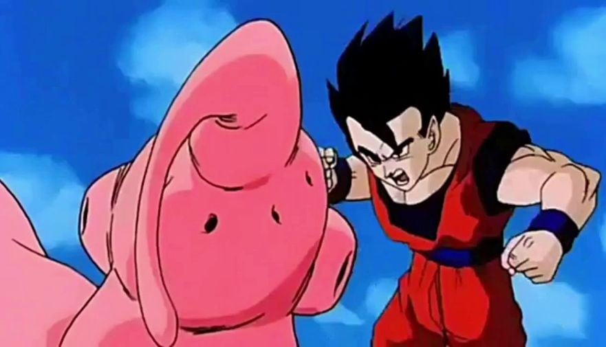Gohan contra Super-Boo en el anime (Toei Animation)