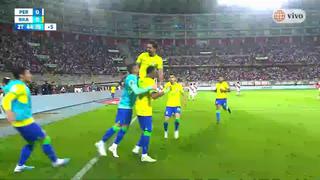 ¡Cerca del final del partido! Gol de Marquinhos para el 1-0 de Brasil vs. Perú