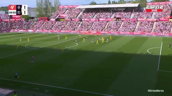 Artem Dovbyk hizo el gol del Girona 1-1 Barcelona. (Video: ESPN)