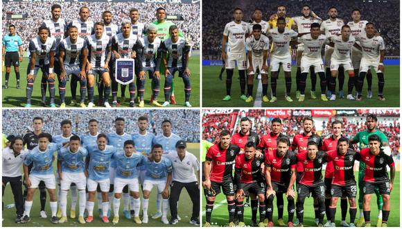 Los once que se perfilan en Alianza Lima, Universitario, Cristal y Melgar. (Foto: Difusión)