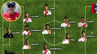 Este sería el once de Perú para enfrentar a Chile en el debut de la Copa América
