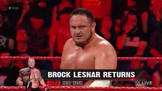 Samoa Joe venció a Seth Rollins con una 'dormilona' en RAW [VIDEO]