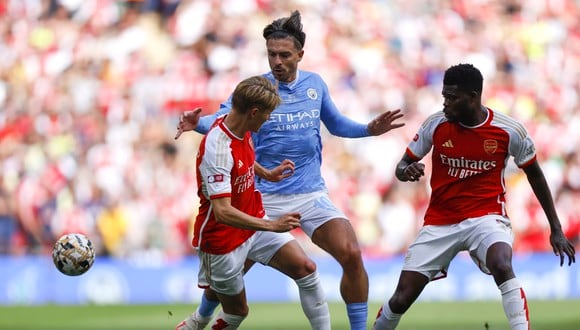 Arsenal vs. Manchester City juegan la final de la Community Shield. (Foto: AFP)