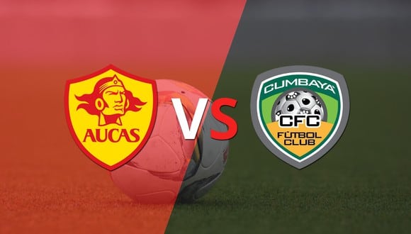 Termina el primer tiempo con una victoria para Aucas vs Cumbayá FC por 1-0