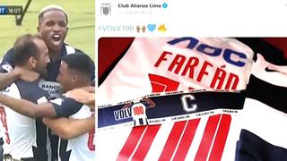 Fútbol peruano: Jefferson Farfán celebra 100 partidos con Alianza Lima