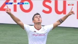 Directo al Puskas: el golazo de Paulo Dybala para el 1-1 de Roma vs. Inter [VIDEO]
