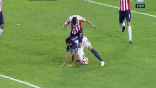 Alianza Lima: Gabriel Leyes sufrió resbalón en plena ocasión de gol ante Junior [VIDEO]