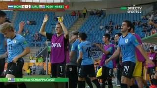 ¡La cereza del pastel! Schiappacasse anota el 2-0 definitivo de Uruguay contra Honduras [VIDEO]