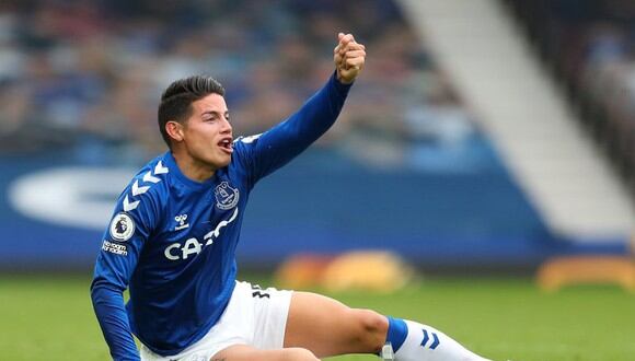 James Rodríguez lleva tres goles y cuatro asistencias con el Everton. (Foto: Reuters)