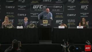 UFC: Conor McGregor llegó tarde al careo y se burló de Rafael Dos Anjos
