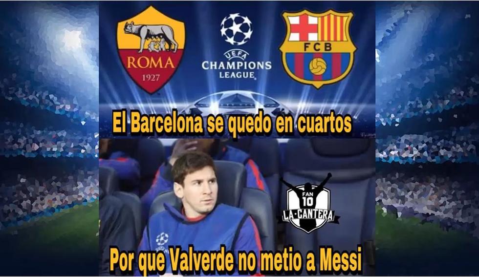 Así reaccionan los memes a la eliminación del Barcelona en la Champions League
