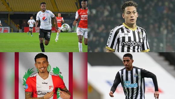 Rodríguez, Benavente, Rhyner y Vilca todavía no tienen club definido para la próxima temporada. (Fotos: Agencias)