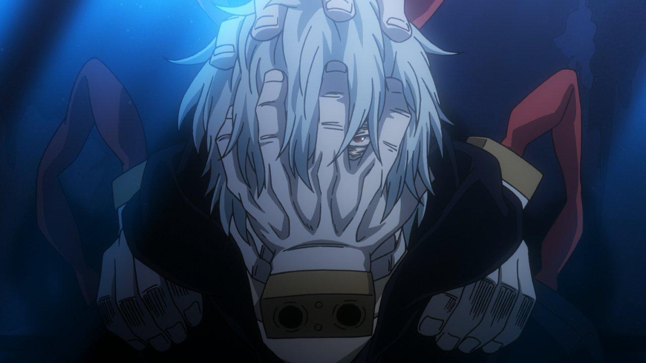 Shigaraki no está contento con lo que le dice Kai Chisaki (Foto: Studio Bones)