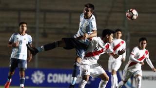 Perú perdió 4-1 con Argentina en semifinales del Sudamericano Sub 15