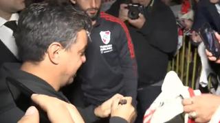 Locura por Gallardo: el DT de River Plate era aclamado por los hinchas