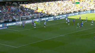 Imparable: el doblete de Aubameyang en Barcelona vs. Valencia en Mestalla [VIDEO]